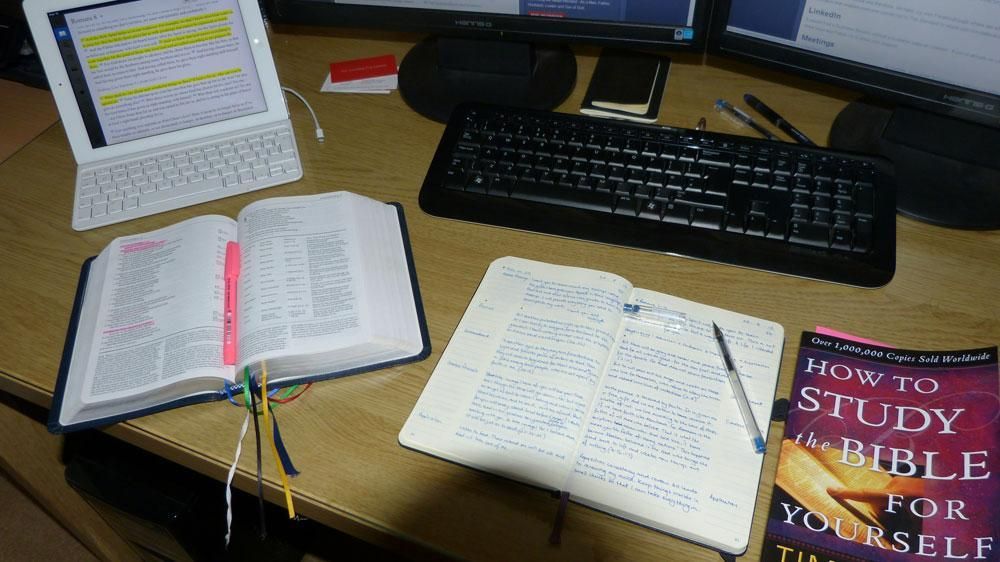 Studying the Bible at home